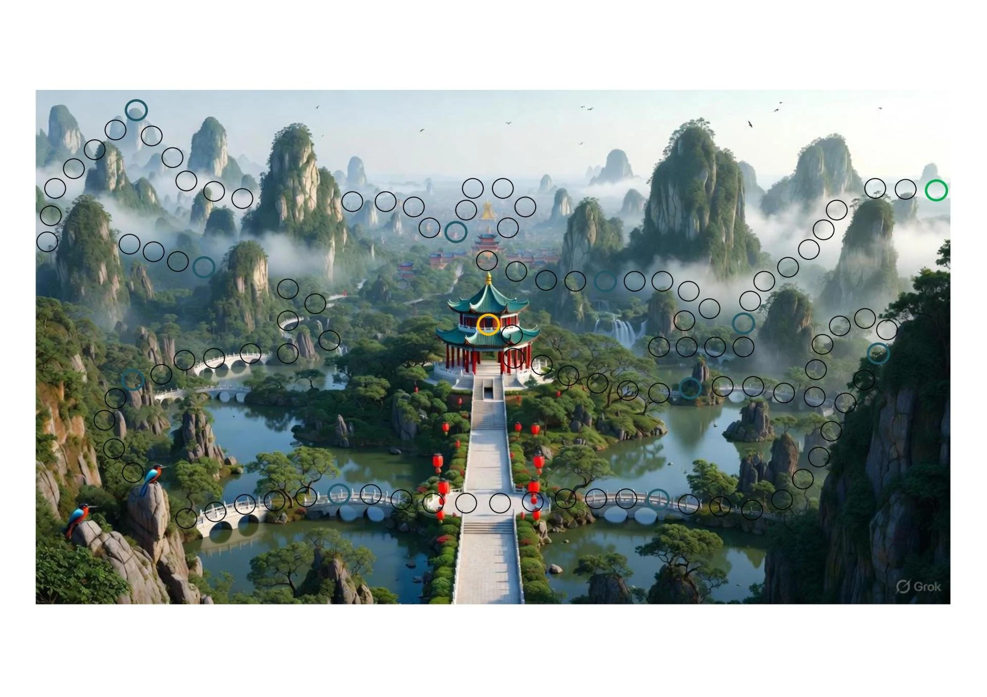 N 2 jeu de l'échelle parcours d acension de 56 cartes des pareidolies du meilisme sylvain meili a4